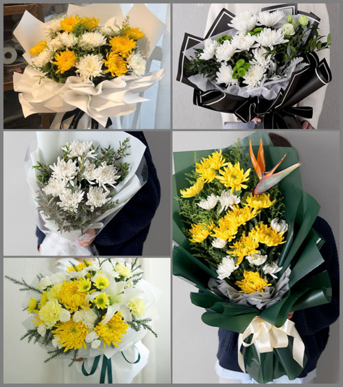 湖北黄冈市黄梅县濯港镇李垅村白事花束代送